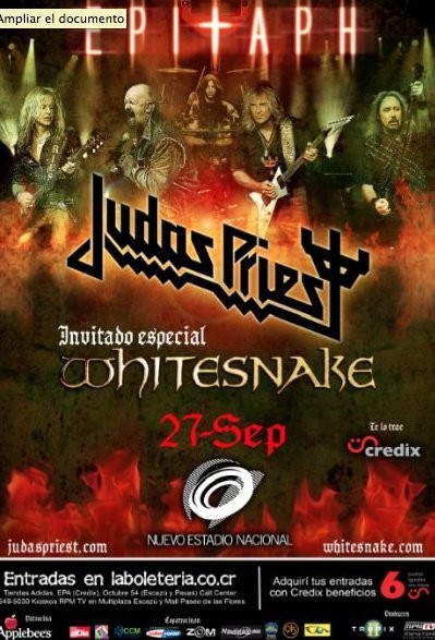 Judas Priest en Costa Rica - Adondeirhoy.com