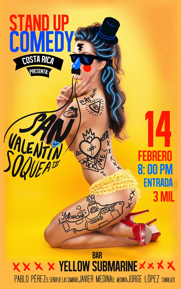 Stand Up Comedy Costa Rica - San Valentin Soquea