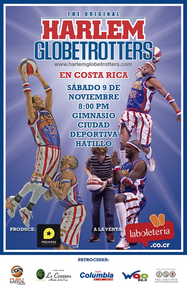 Harlem Globetrotters en Costa Rica
