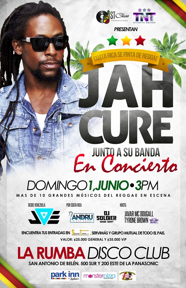 Jah Cure llega a Costa Rica