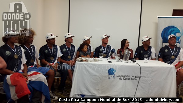 Costa Rica Campeon mundial de Surf 2015