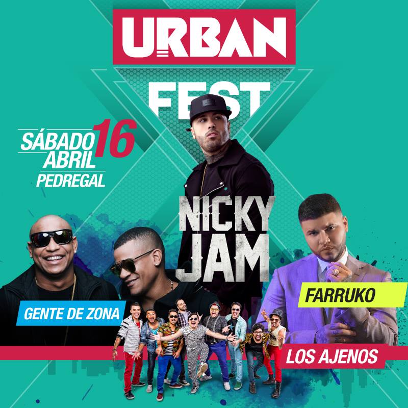 Concierto Urban Fest 2016 en Costa Rica