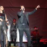 Maria José Castillo y Eduardo Aguirre abriendo concierto de Ha Ash en Costa Rica