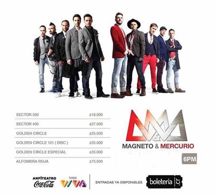 Concierto Costa Rica Vive 2017 Magneto Mercurio Love Edition