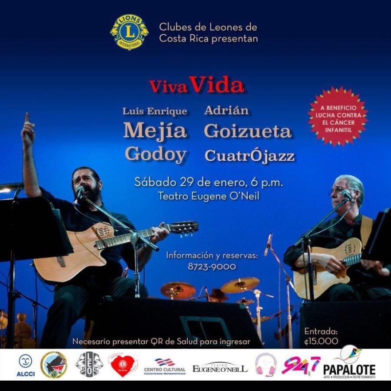 Concierto vivaVIDA con Adrián Goizueta y Luis Enrique Mejía Godoy
