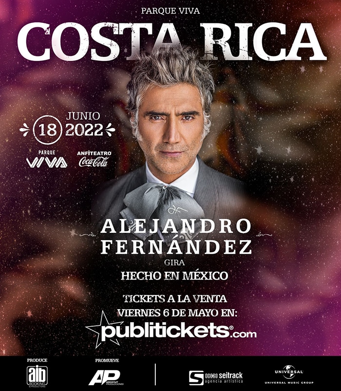 Alejandro Fernández trae su Hecho en México Tour a Costa Rica