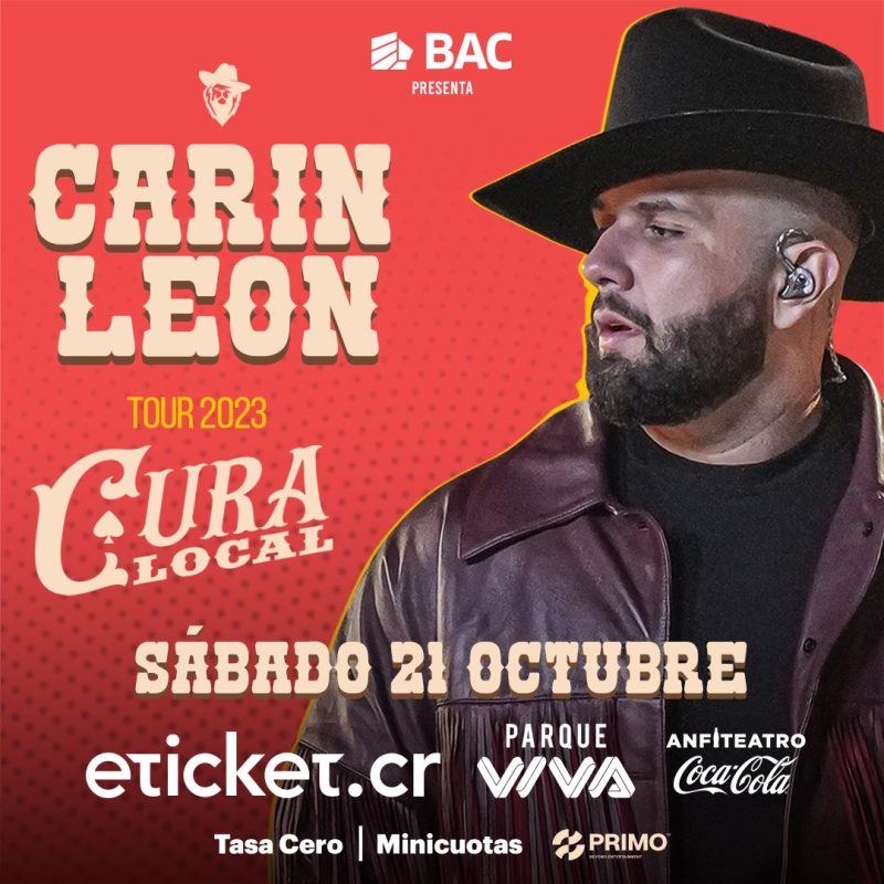 Carín León llega en Costa Rica con su “Cura Local Tour”
